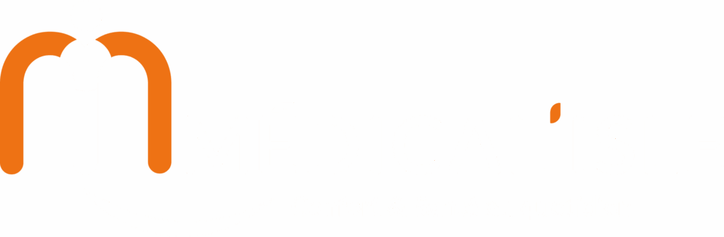 Logo blanc avec baseline PNG