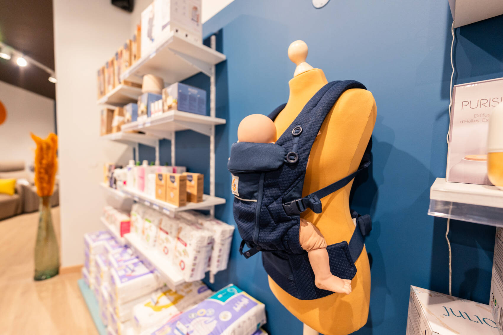 Porte-bébé physiologique ERGOBABY ADAPT Bleu Nuit – Image 4